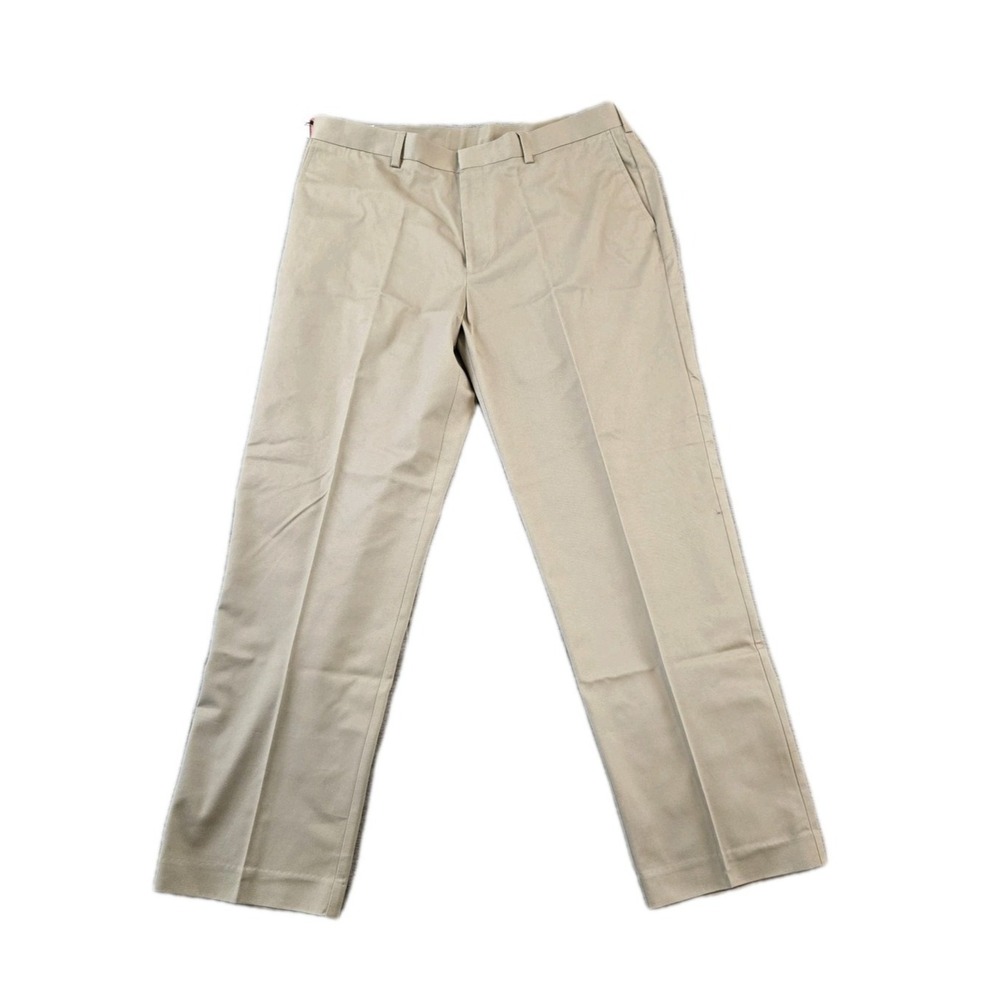 NWT Savane Men's Chino Twill Pants w/ Motion Waist Easy Care  40" X 32"